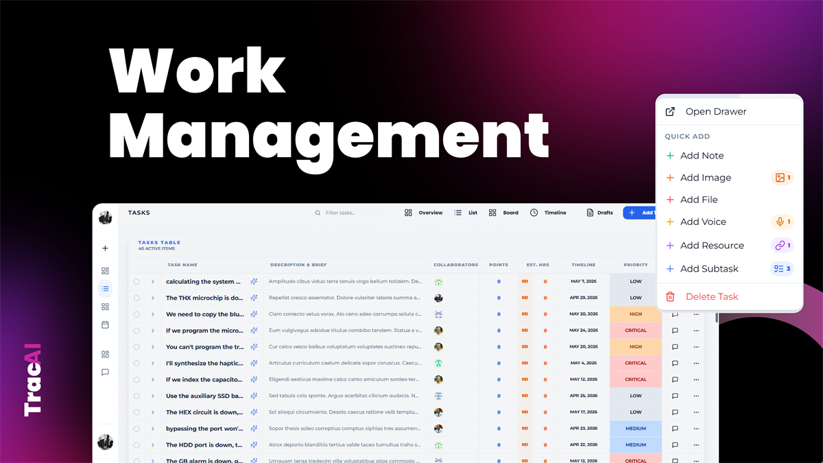 Streamlined task & work management.